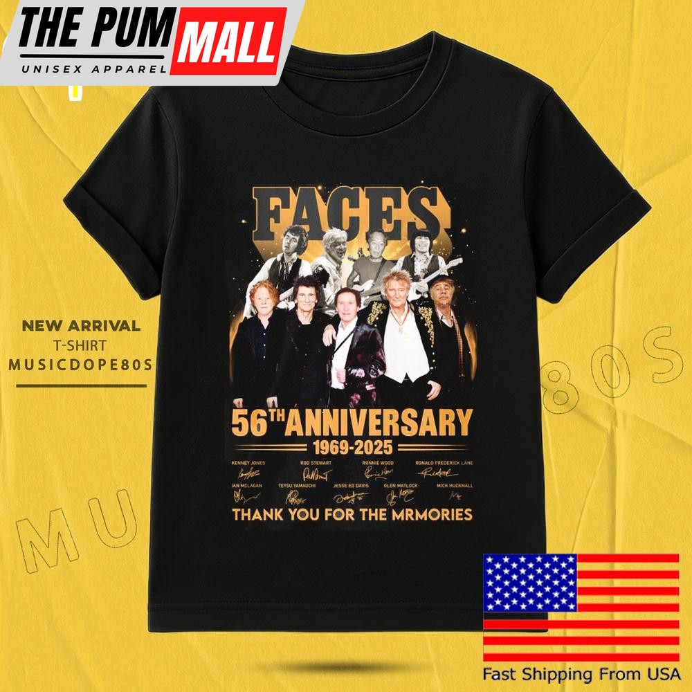 The Faces Readying First New Album In Over 50Th Anniversary 2025 T Shirt