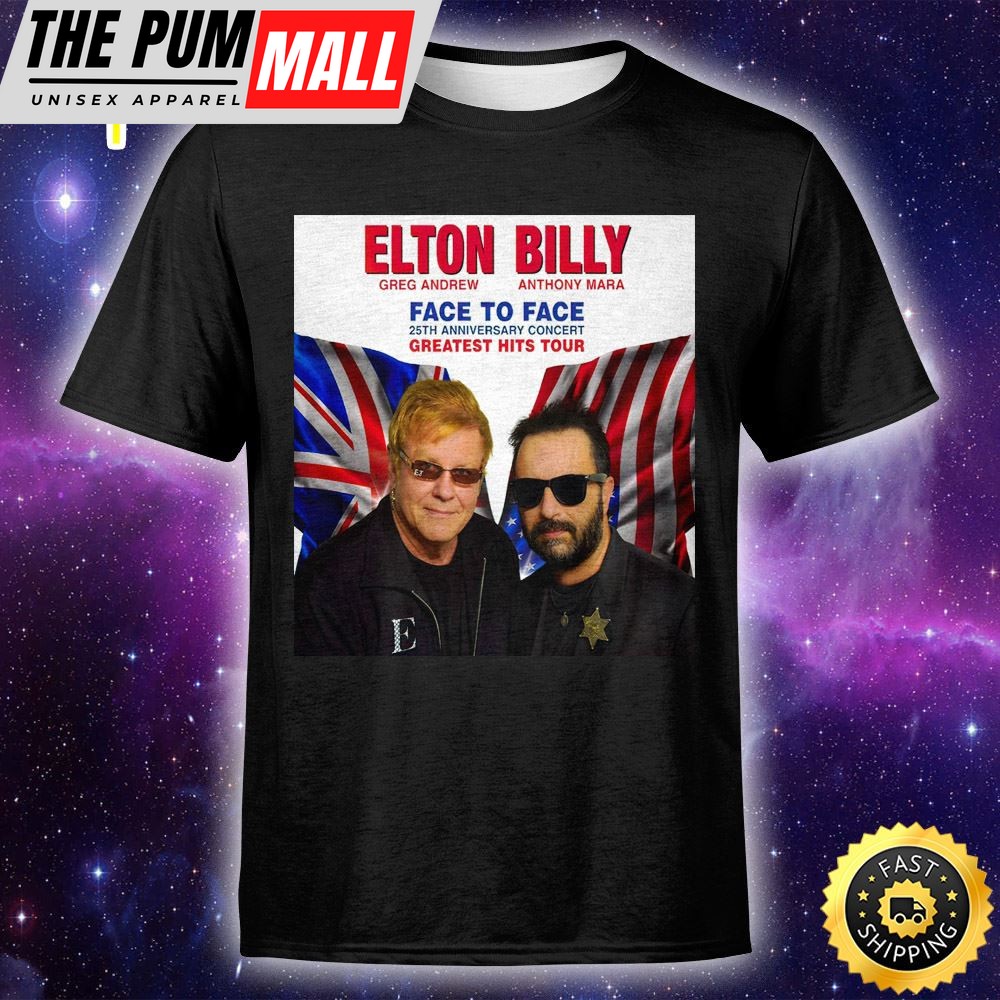 The Harbour Agency Presents Elton And Billy – Face To Face Unisex Tshirt