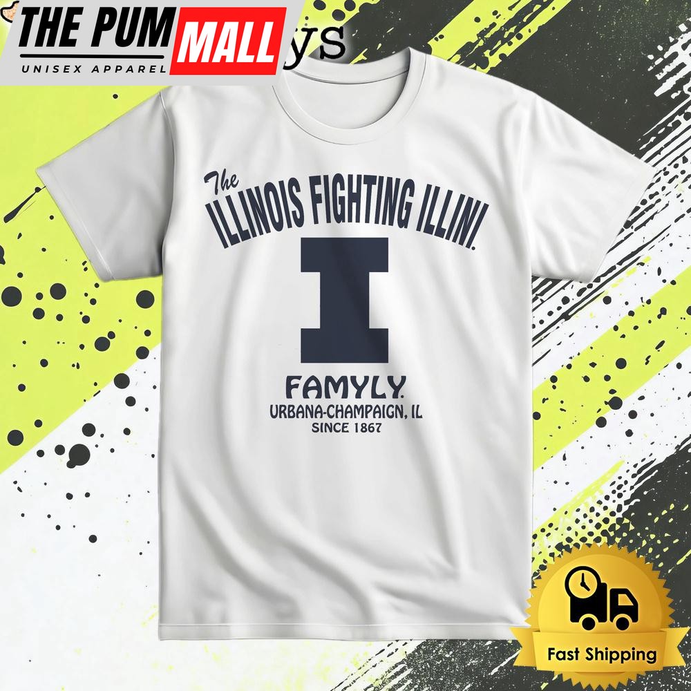 The Illinois Fighting Illini Football Familly T Shirt