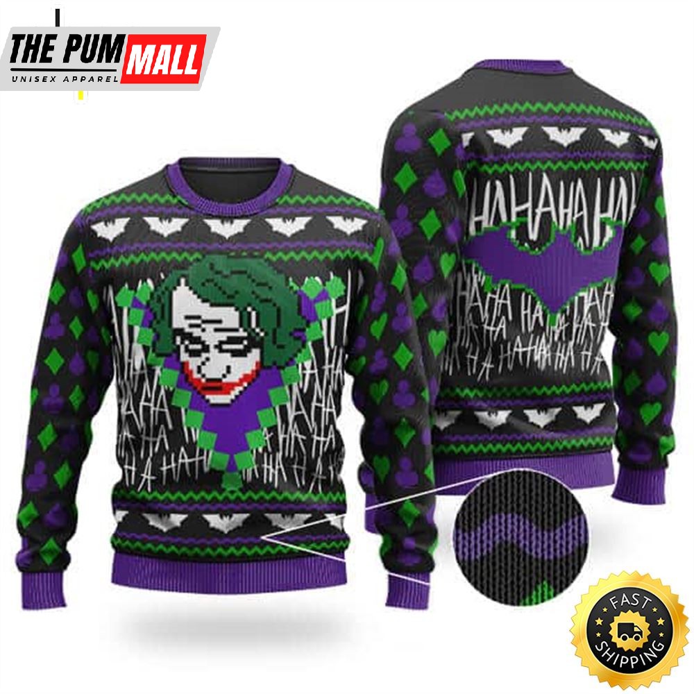 The Joker 16bit Design Ugly Christmas Sweater