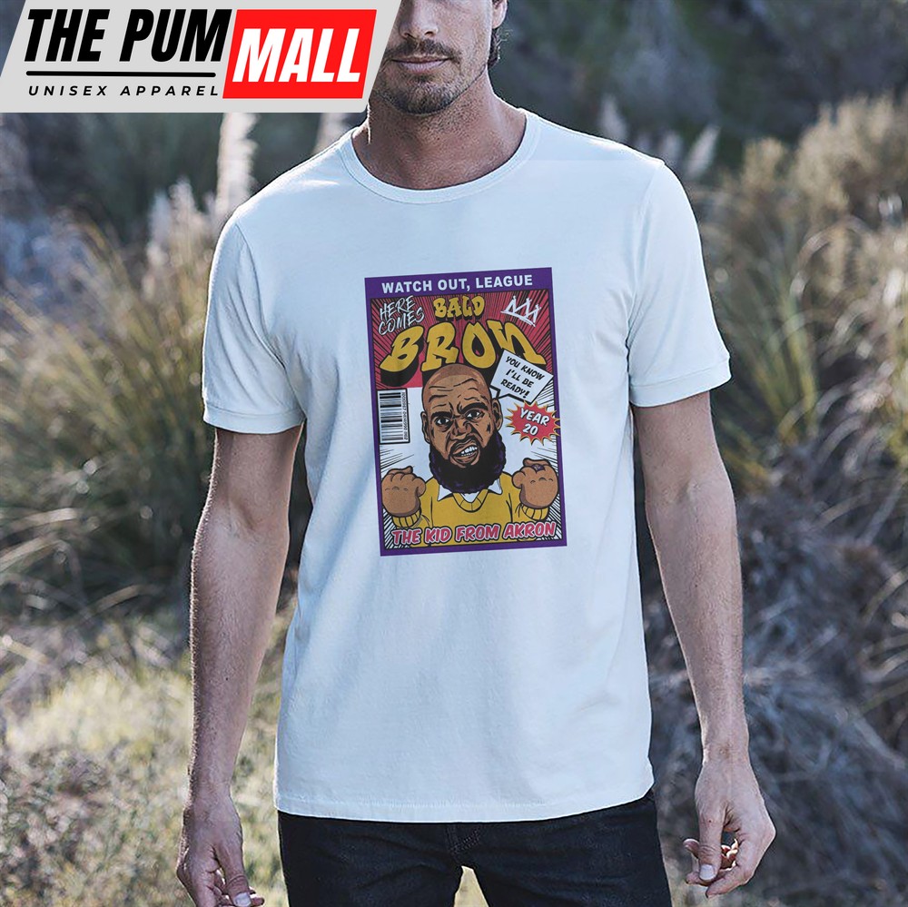 The Kid From Akron – Lebron James Unisex White T-shirt