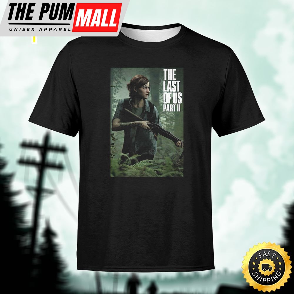 The Last Of Us 2 Ellie Poster Unisex Black T-Shirt