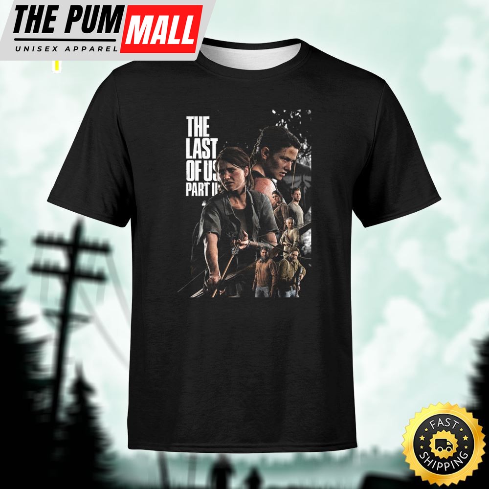 The Last Of Us Part 2 Posters Unisex Black T-Shirt