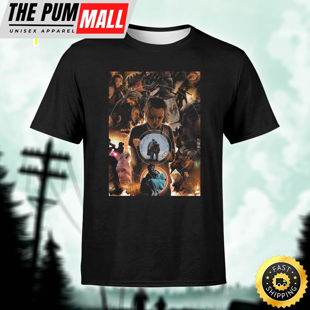 The Last Of Us Poster Movie Unisex Black T-Shirt