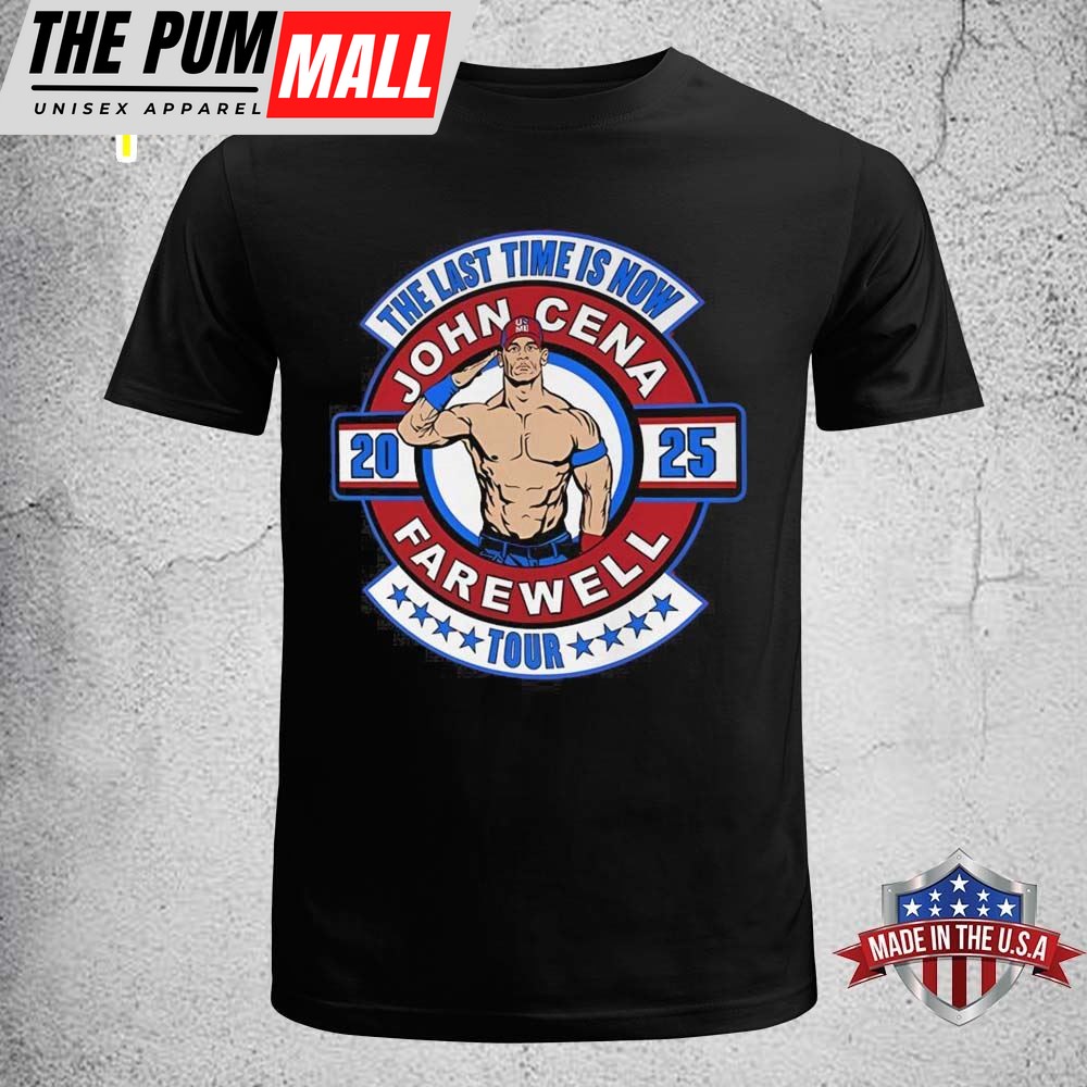 The Last Time Is Now John Cena 2025 Farewell Tour T-shirt Black