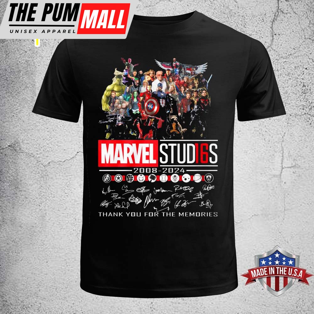 The Marvel Stud16s 2008-2025 Thank For The Memories Unisex T-Shirts