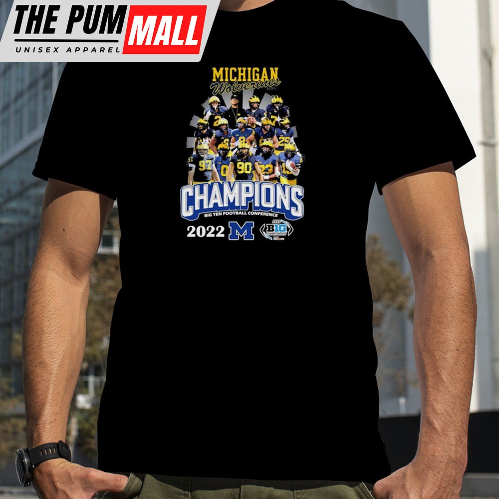 The Michigan Wolverines 2025 Big Ten Football Conference Champions T-shirt