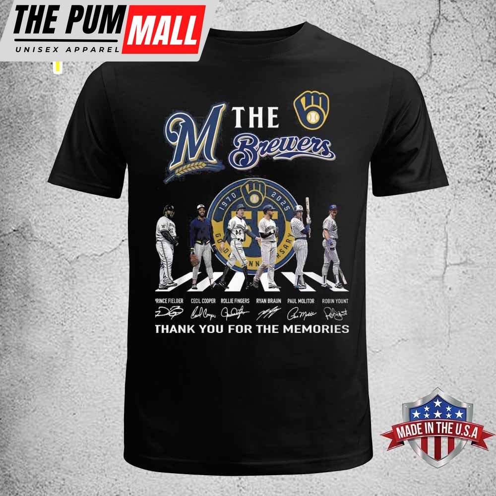 The MLB Brewers Milwaukee Thank You For The Memories T-Shirt