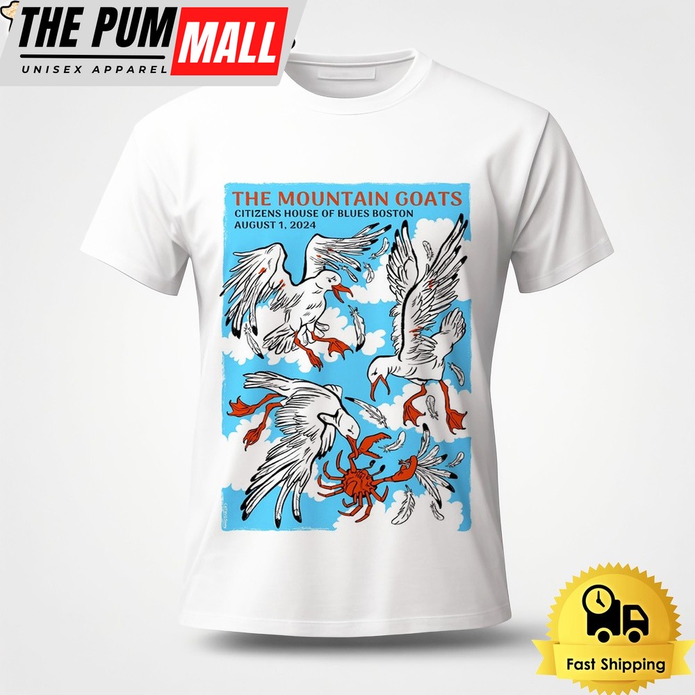 The Mountain Goats Tour In Boston MA On August 1 2024 Unisex T-Shirt