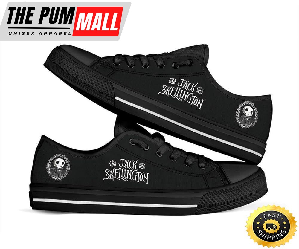 The Nightmare Before Christmas Characters Faces Low Top