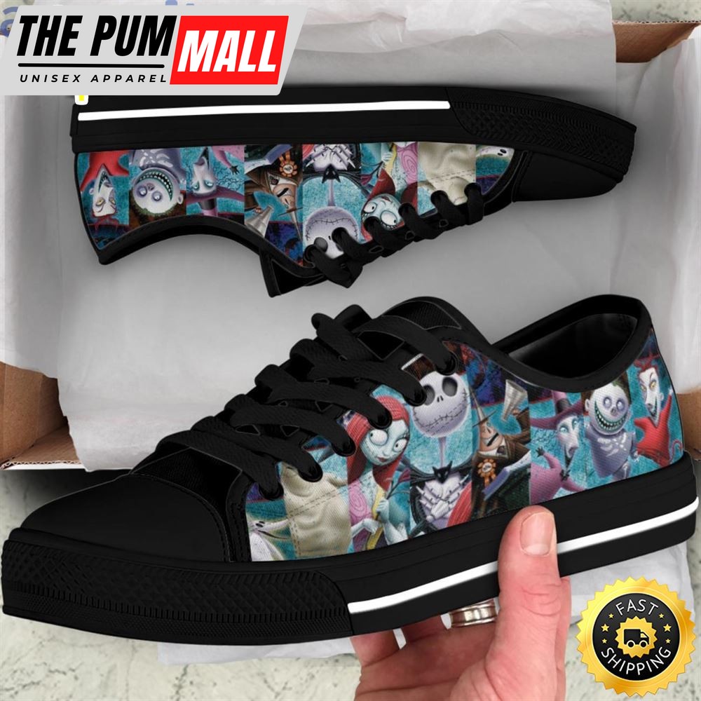 The Nightmare Before Christmas Low Top Canvas Shoes