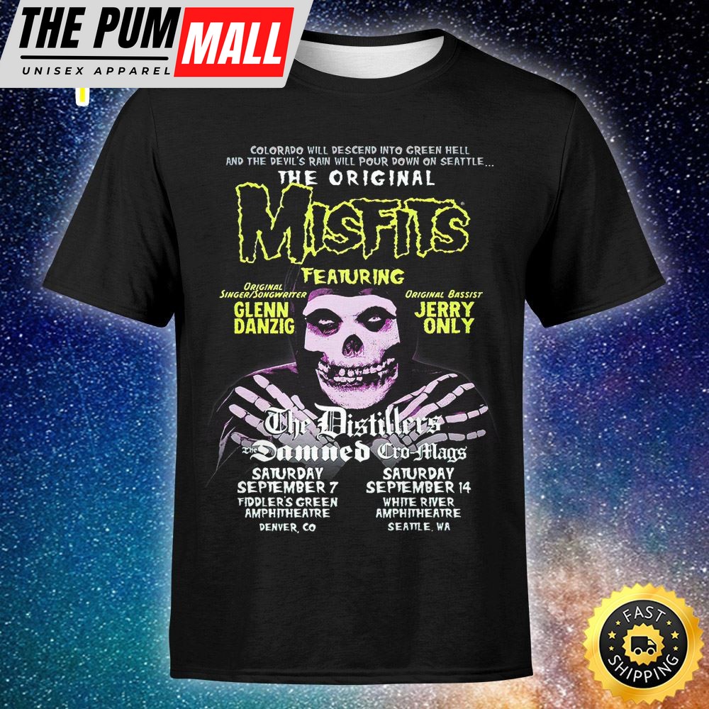 The Original Misfits Add Shows With The Distillers, The Damned & Cro-Mags Unisex T-shirt