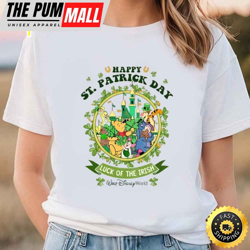 The Pooh Bear Happy St Patricks Day Shirt
