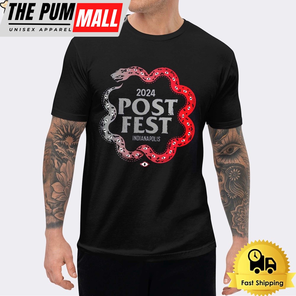The Post Festival 2024 Snake Logo Indianapolis Indiana On 25-27 July 2024 Unisex T-Shirt