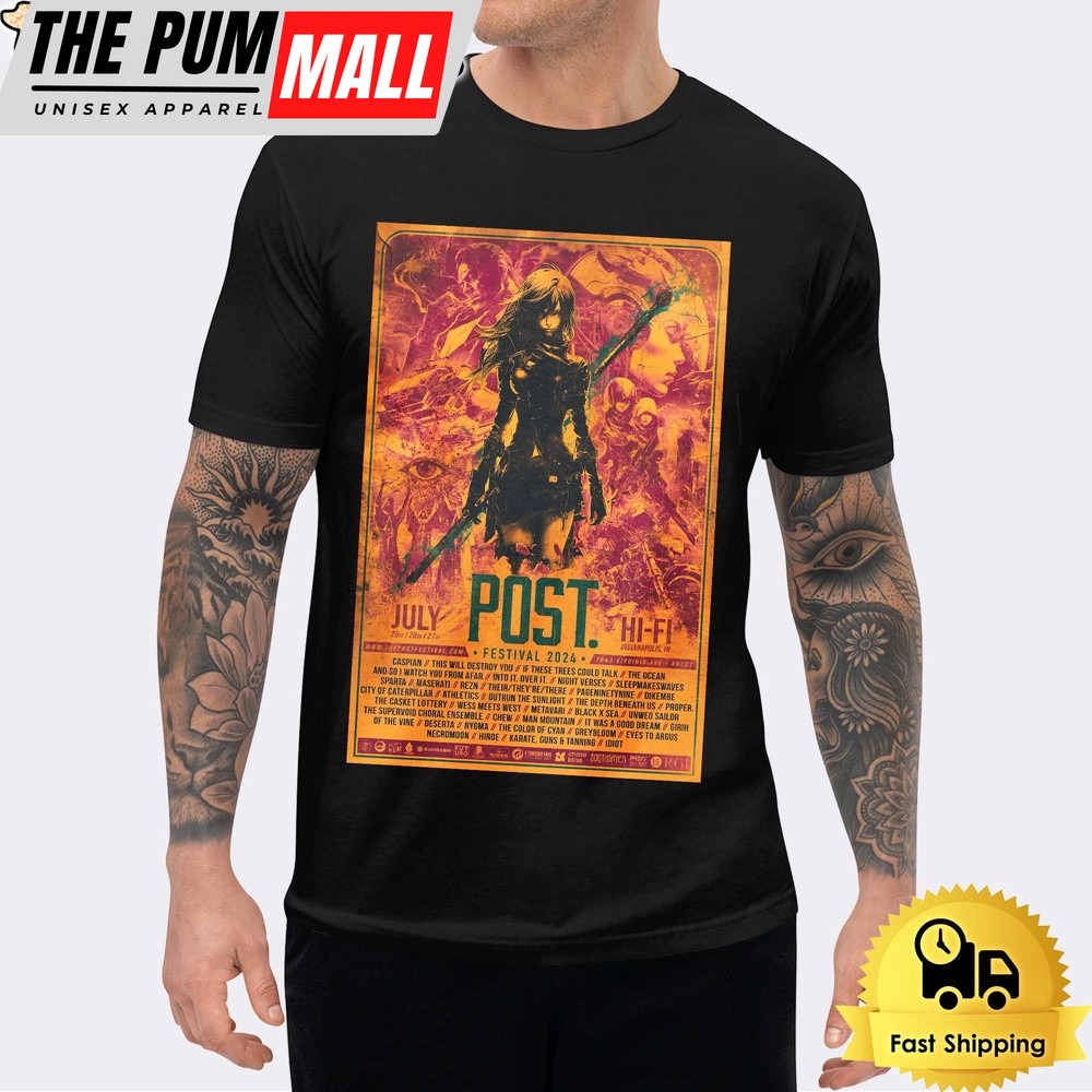 The Post Festival Official Poster Indianapolis Indiana At Hi-fi From July 2024 Unisex T-Shirt
