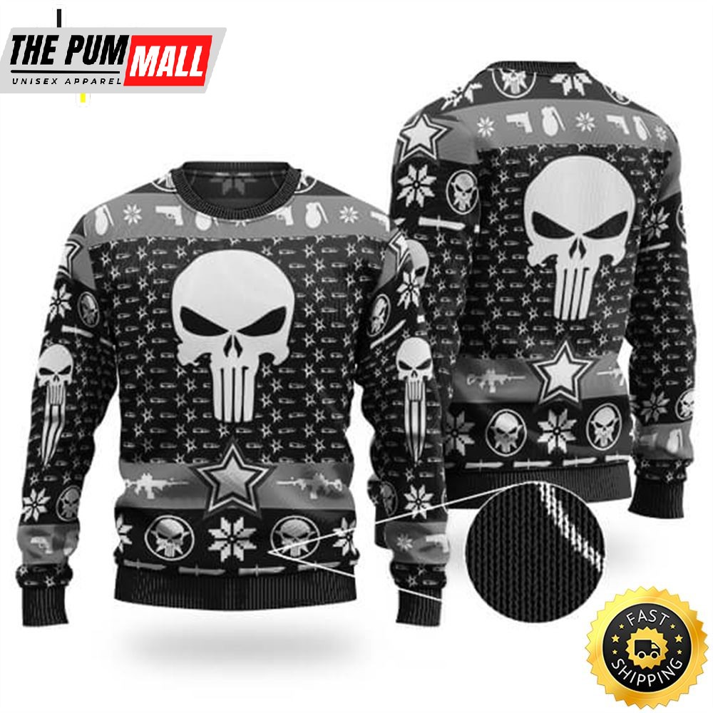 The Punisher Guns & Ammo Ugly Xmas Sweater