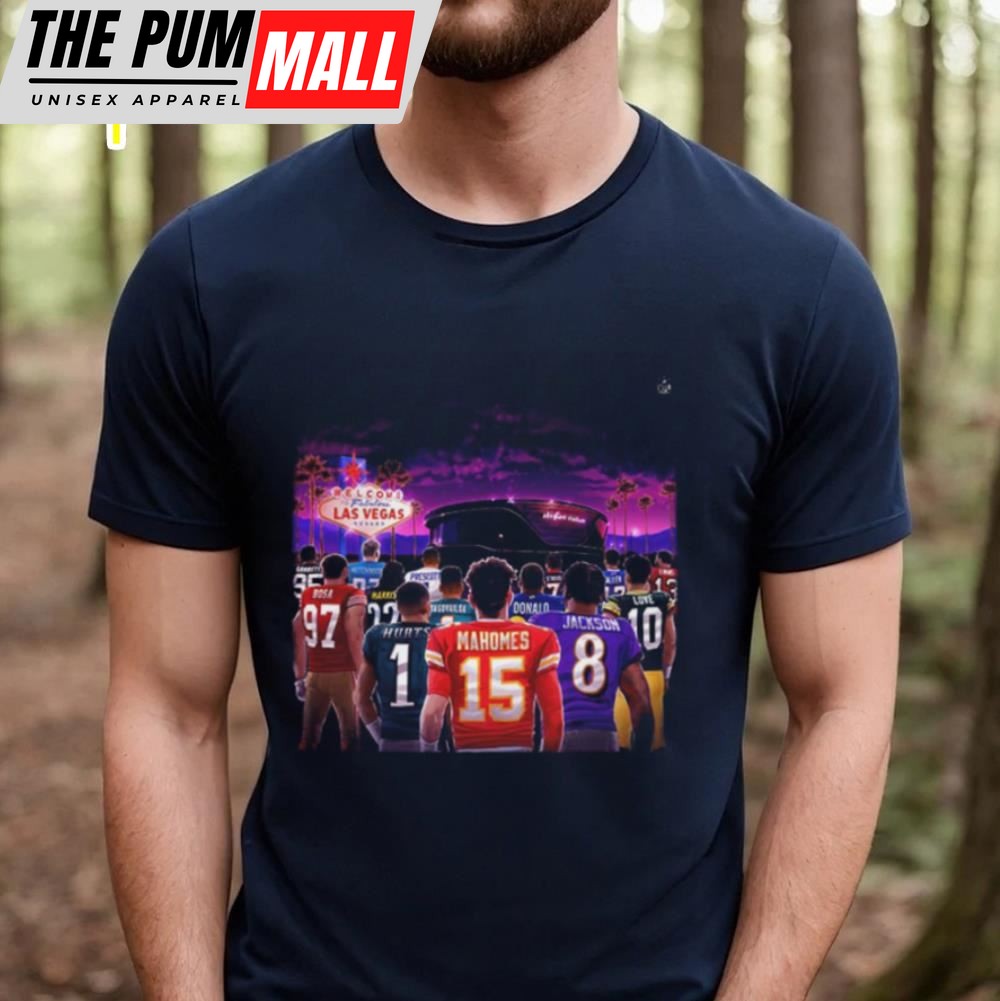 The Road To Super Bowl Lviii Las Vegas Nfl Playoffs Season 2025 2025 Poster Unisex T Shirt