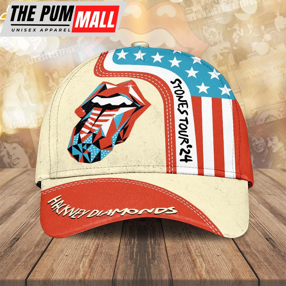 The Rolling Stones Hackney Diamonds Baseball Cap Print For Fans