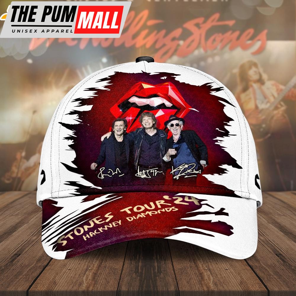 The Rolling Stones Hackney Diamonds Music Baseball Cap Print For Fans