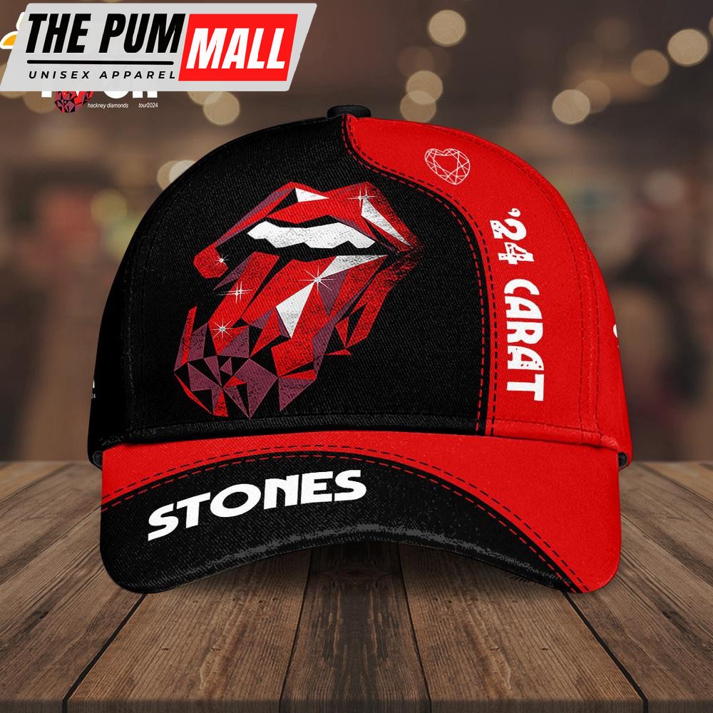 The Rolling Stones Music 24 Carat Baseball Cap Print For Fans