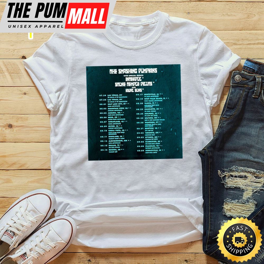 The Smashing Pumpkins Announce 2025 North American ‘The World Is A Vampire Tour Unisex T-shirt