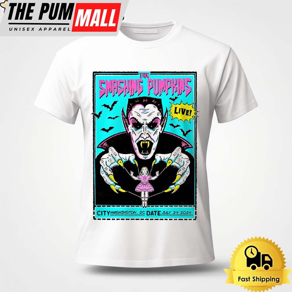 The Smashing Pumpkins At Nationals Park In Washington DC On July 29 2024 Unisex T-Shirt