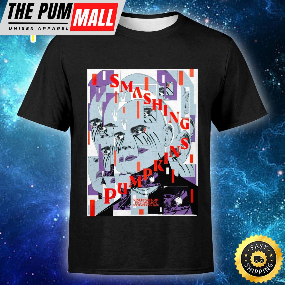 The Smashing Pumpkins Cincinnati September 5, 2025 Poster & Setlist Trading Card Unisex Tshirt