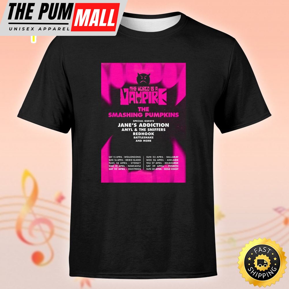 The Smashing Pumpkins Encabeza Nuevo Festival En 2025 Unisex T-shirt