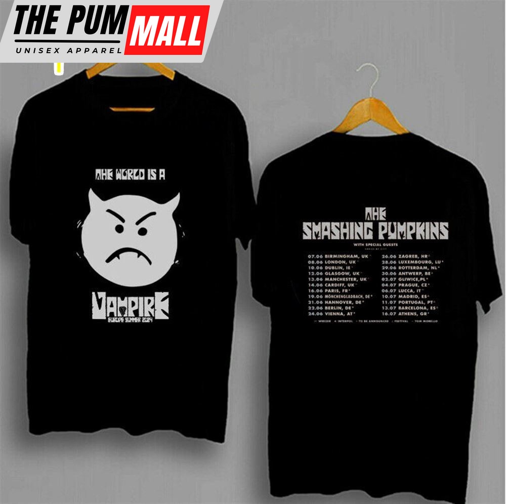 The Smashing Pumpkins The World Is A Vampire Europe Summer Tour 2024 Shirt