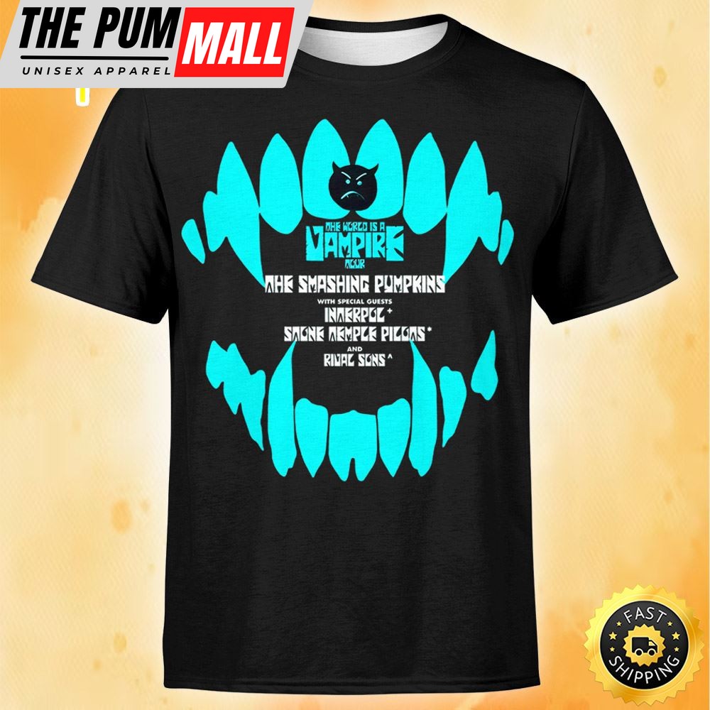 The Smashing Pumpkins Tour 2025 Dates Unisex Black T-shirt