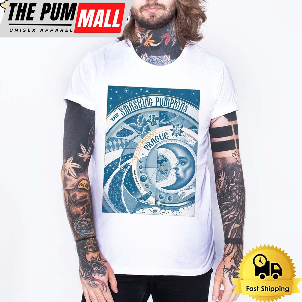 The Smashing Pumpkins Tour In Prague Czech Republic On July 2024 Unisex T-Shirt