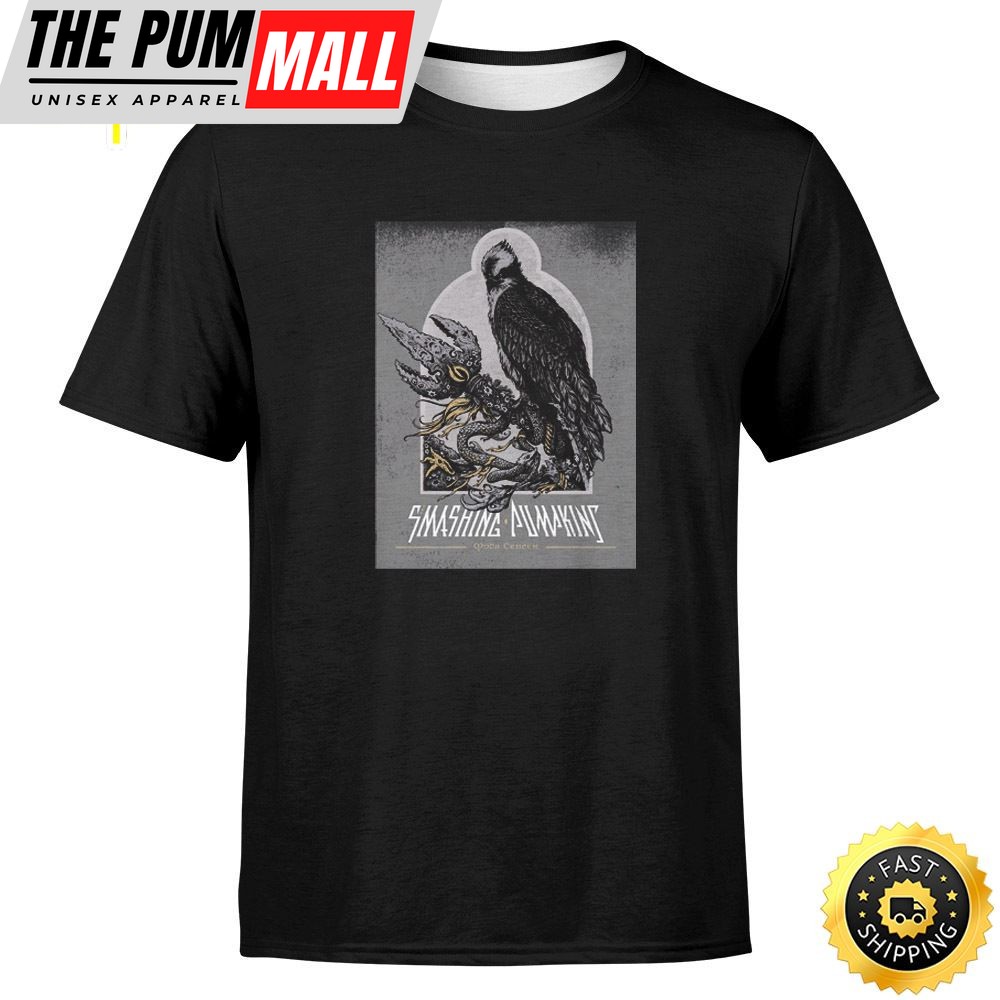 The Smashingpumpkins Tour 2025 November 13th Portland Unisex Black T-shirt