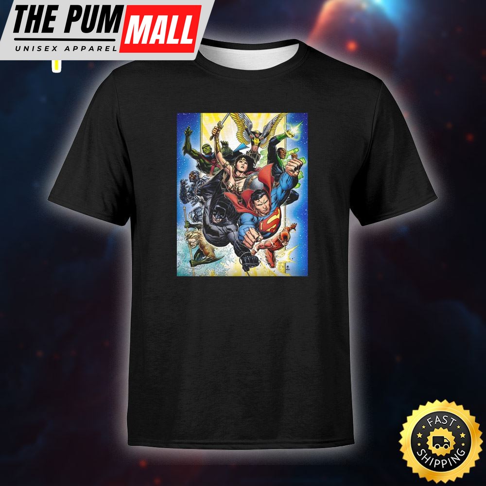 The Super Heroes Green Lantern & Batman Poster T-Shirt