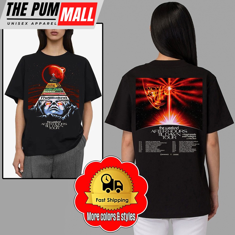 The Weeknd 2022 Concert Tee After Hours Tour Dates T-Shirt