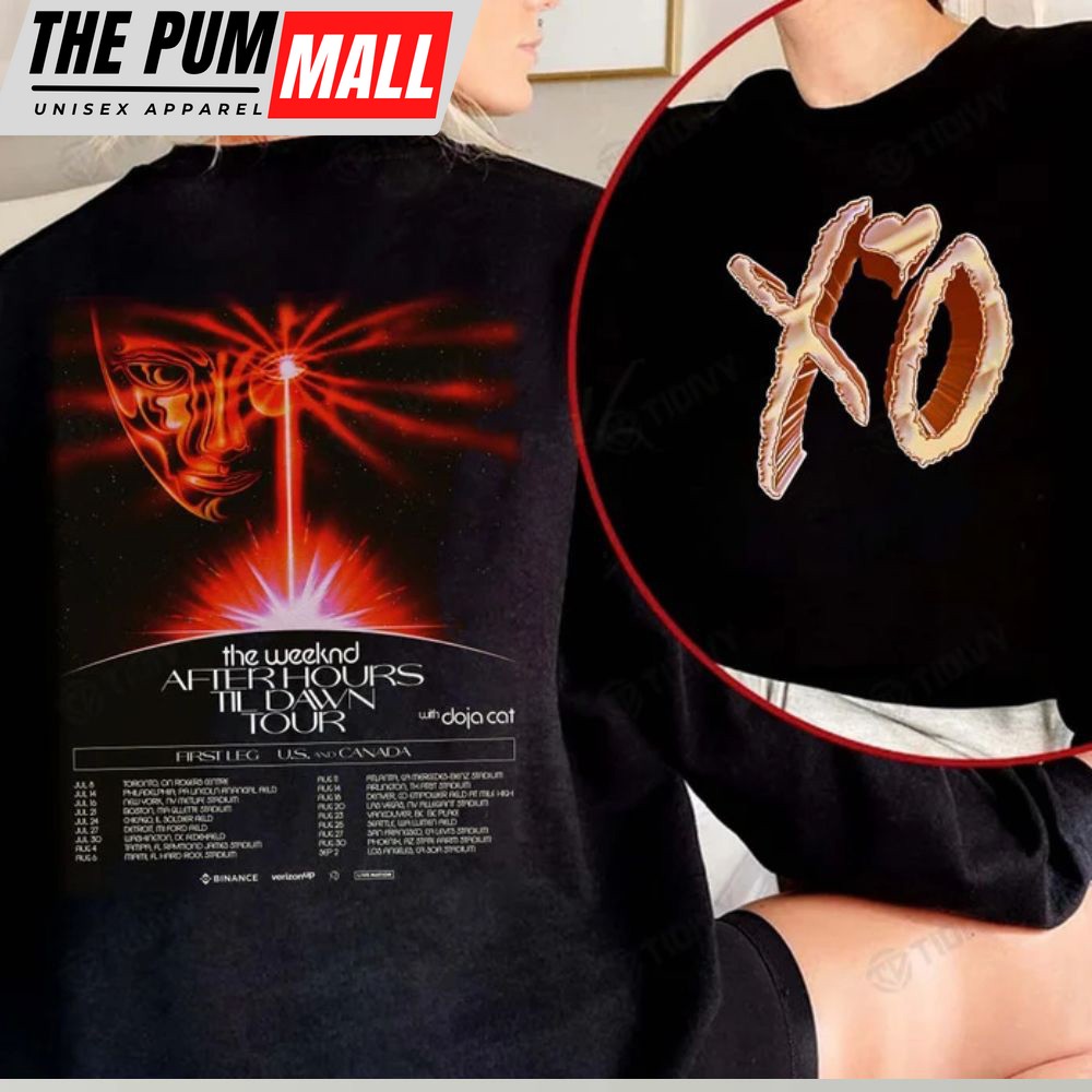 The Weeknd After Hours Til Dawn Tour 2022 Two Sided Graphic Unisex T-shirt