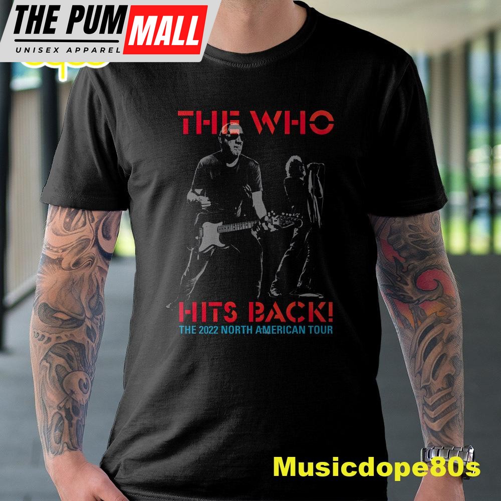 The Who Hits Back North American Tour 2025 Black Unisex T-Shirt