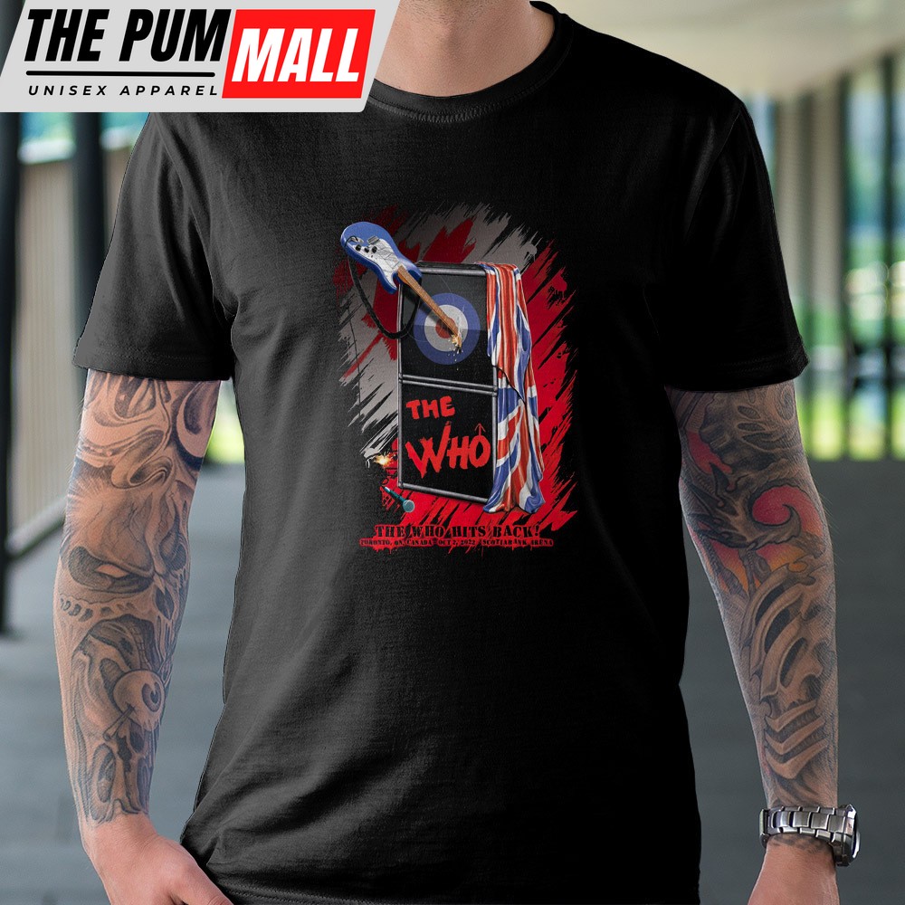 The Who Hits Back North American Tour 2025 Toronto Black Unisex T-Shirt