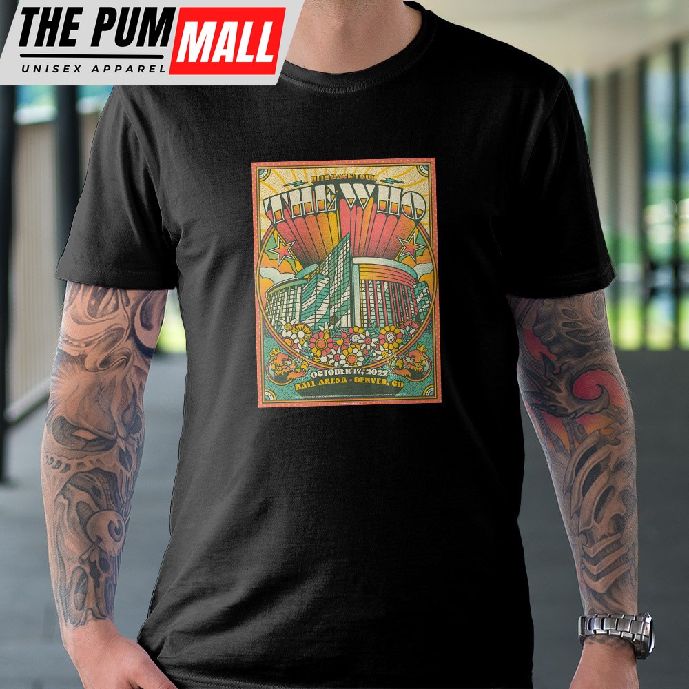 The Who Hits Back Tour North America Dates 2025 Ball Arena Unisex T-Shirt