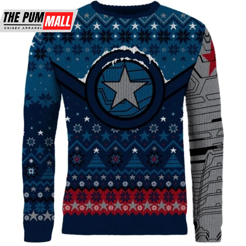 The Winter Soldier Star Of Bucky Christmas Sweater