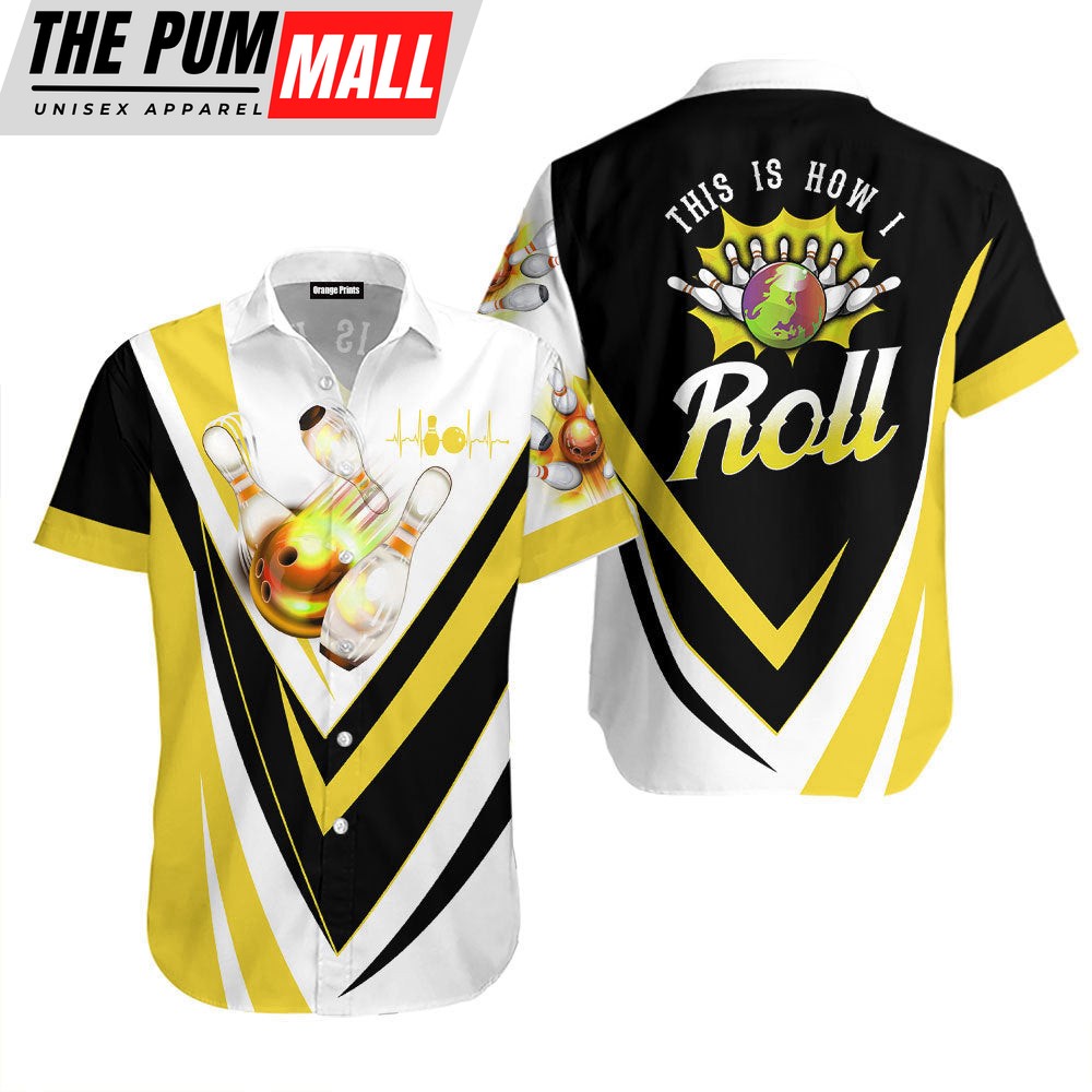 This Is How I Roll Bowling Yellow Hawaiian Shirt For Men & Women WT20225