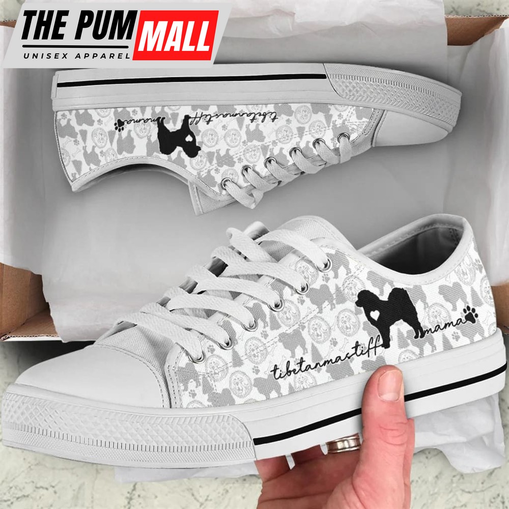 Tibetan Mastiff Low Top Shoes – Dog Walking Shoes Men Women – Dog Memorial Gift
