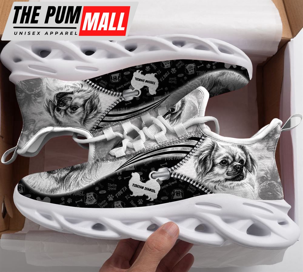 Tibetan Spaniel Sketch Max Soul Shoes For Women Men Kid, Gift For Dog Lover