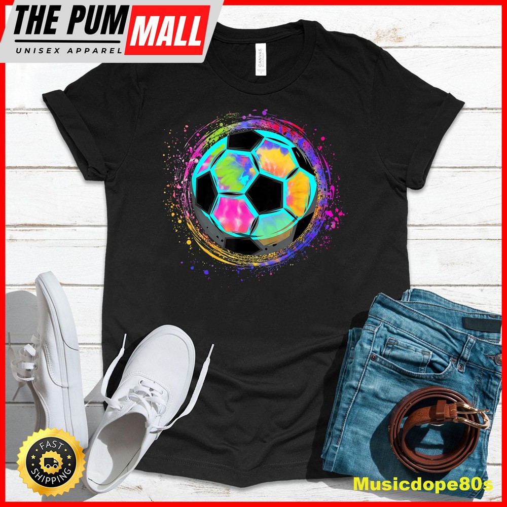 Tie Dye Soccer Ball for All Soccer Lovers Men Women and Kids T-Shirt