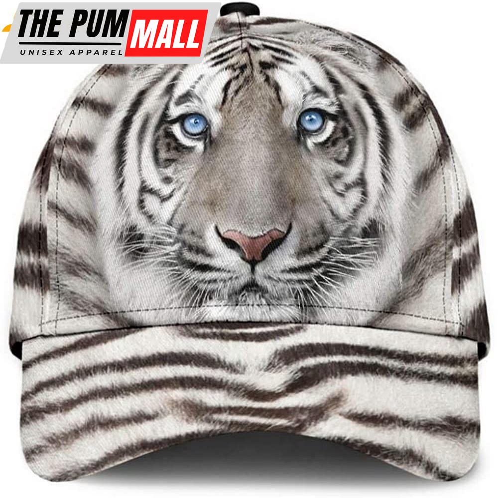 Tiger White Fur Beautiful Style Classic Baseball Cap
