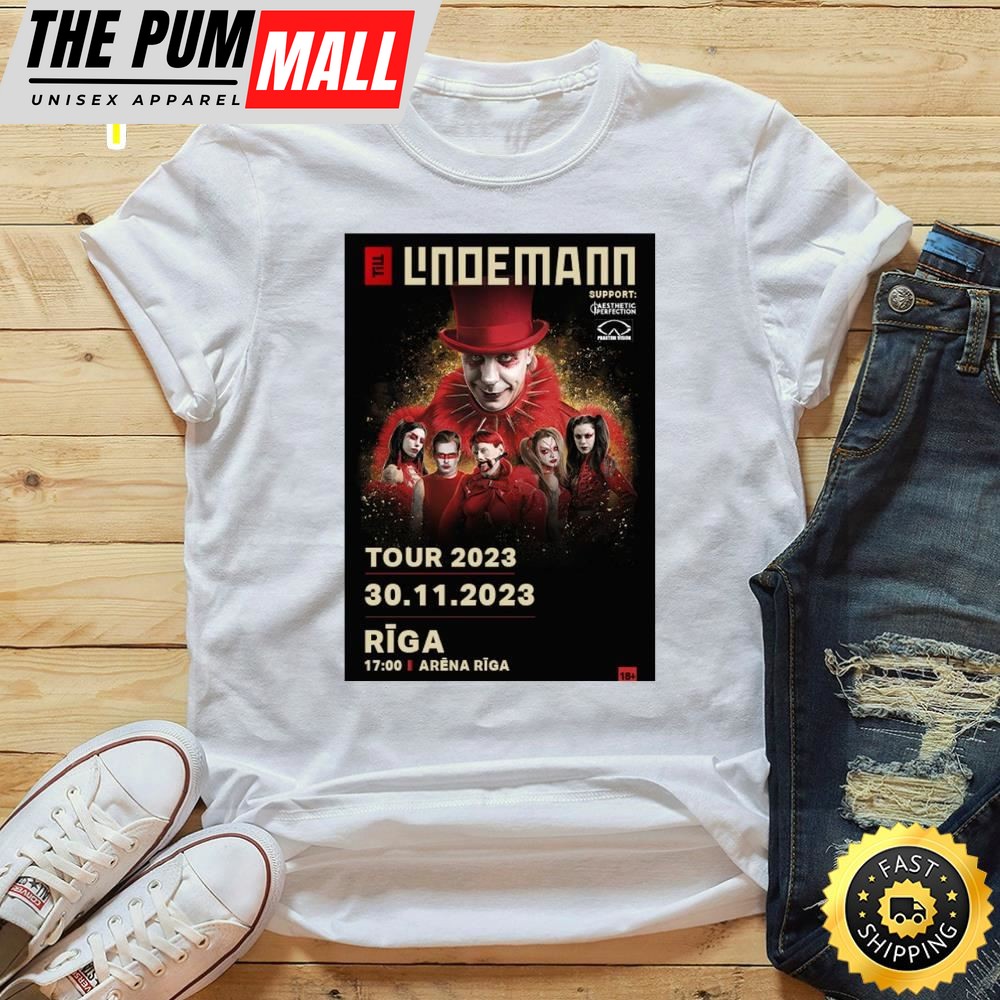 Till Lindemann World Tour 2025 Latvia shirt