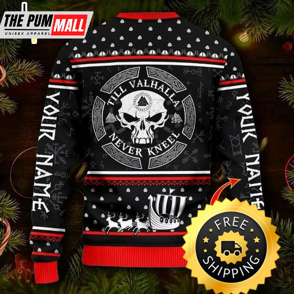 till-valhalla-never-kneel-custom-name-viking-ugly-christmas-sweater-viking-ugly-h4xjpvlr Till Valhalla Never Kneel Custom Name Viking Ugly Christmas Sweater, Viking Ugly Sweater