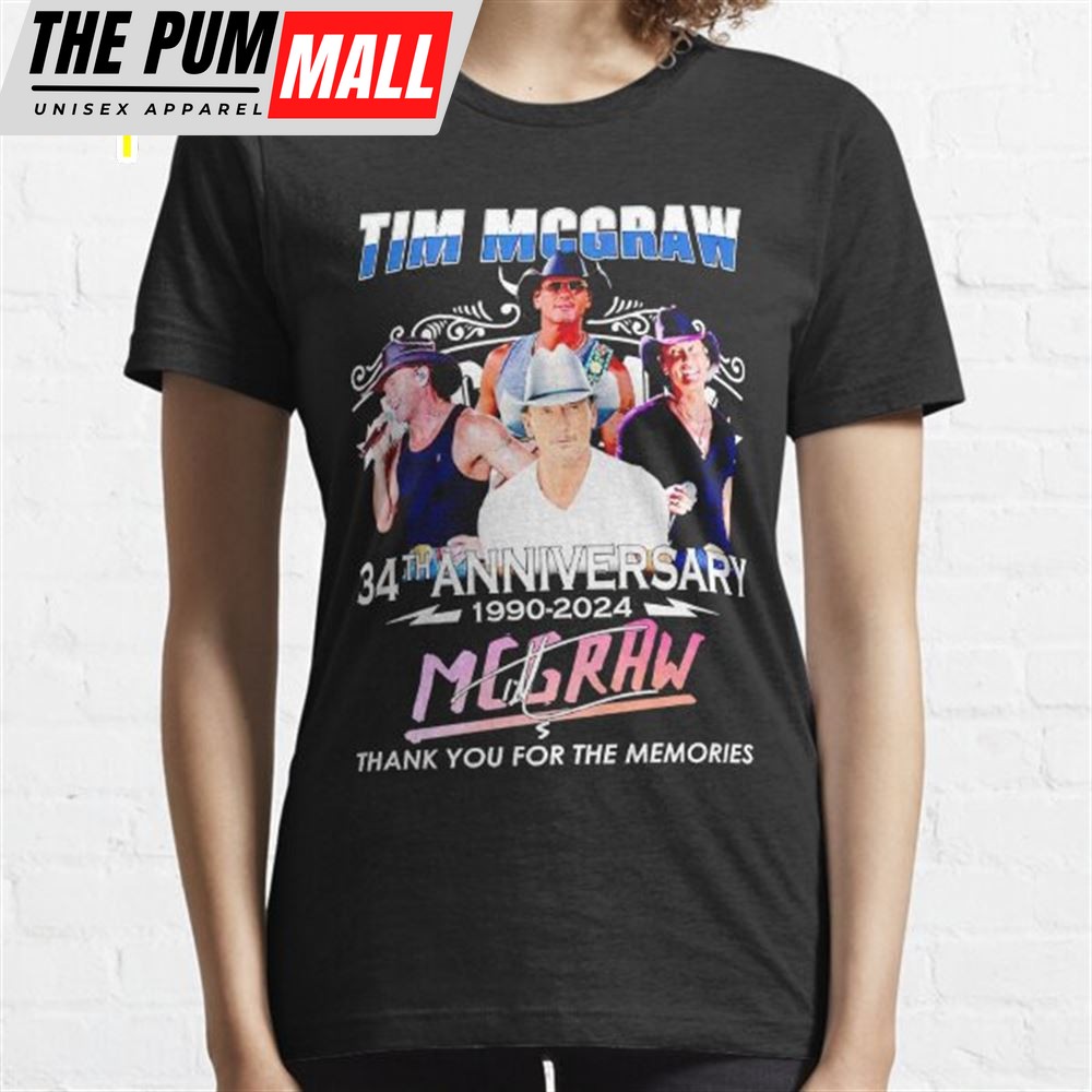 Tim Mcgraw Concert 34th Anniversary 1990 – 2025 T-Shirts