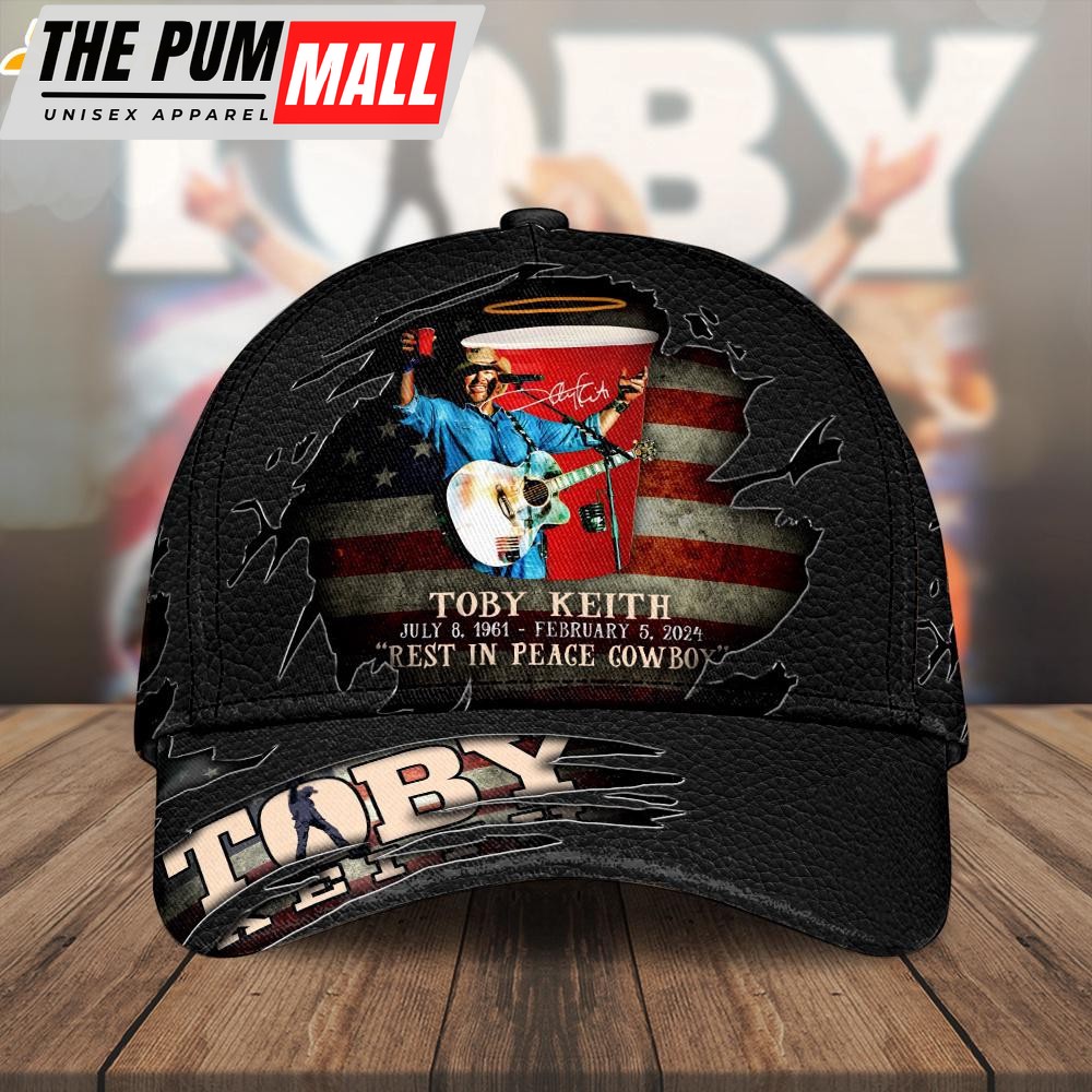 Toby Keith Music Rest In Peace Cowboy Baseball Cap Print For Fans