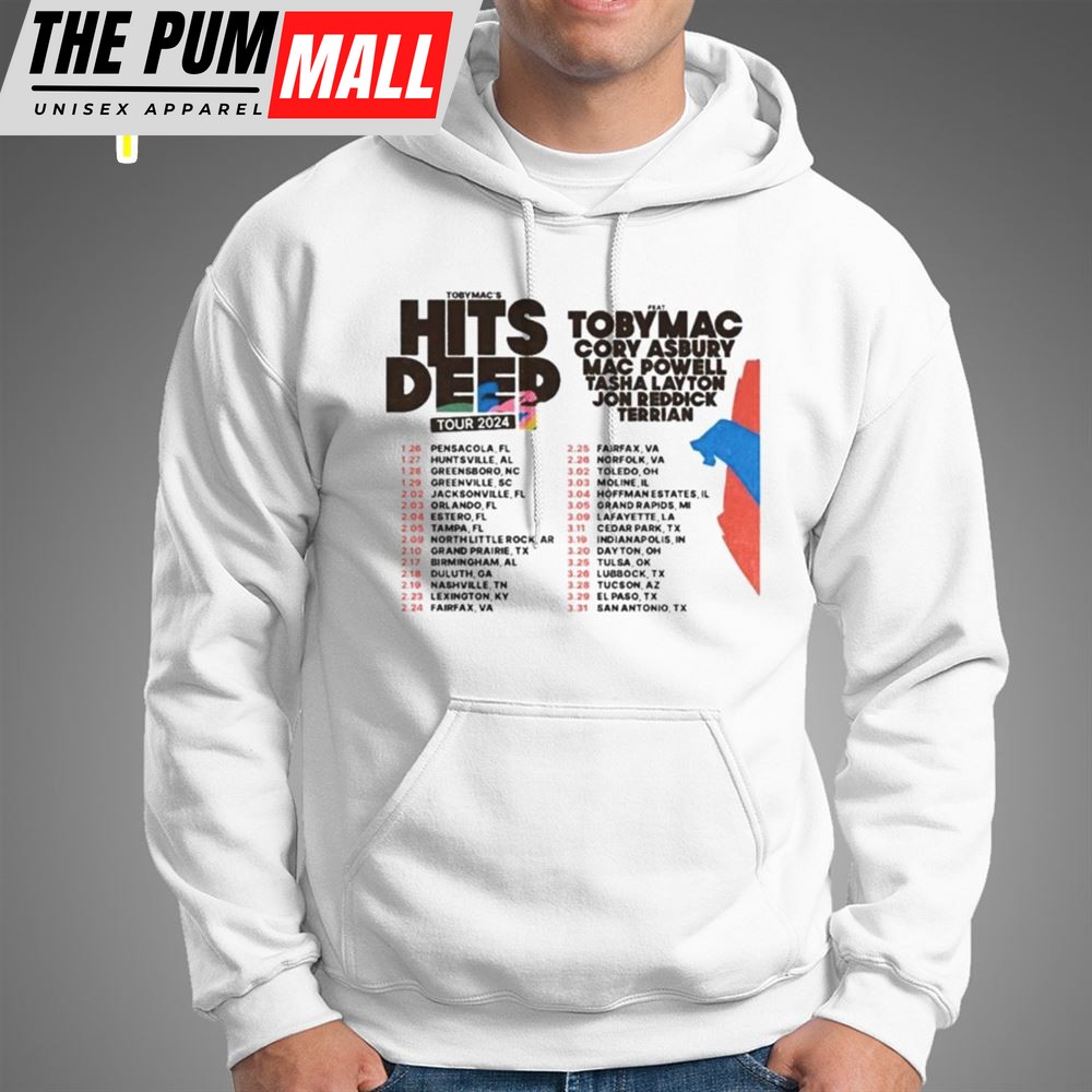 Tobymac Hits Deep Tour 2025 Performance Schedule T-Shirt