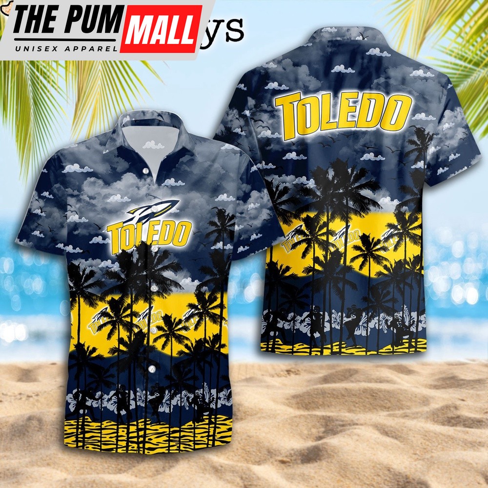 Toledo Rockets Palms Tree Hawaiian Shirt